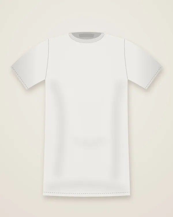 Everyday Heavyweight Tee in Salt White, flat lay