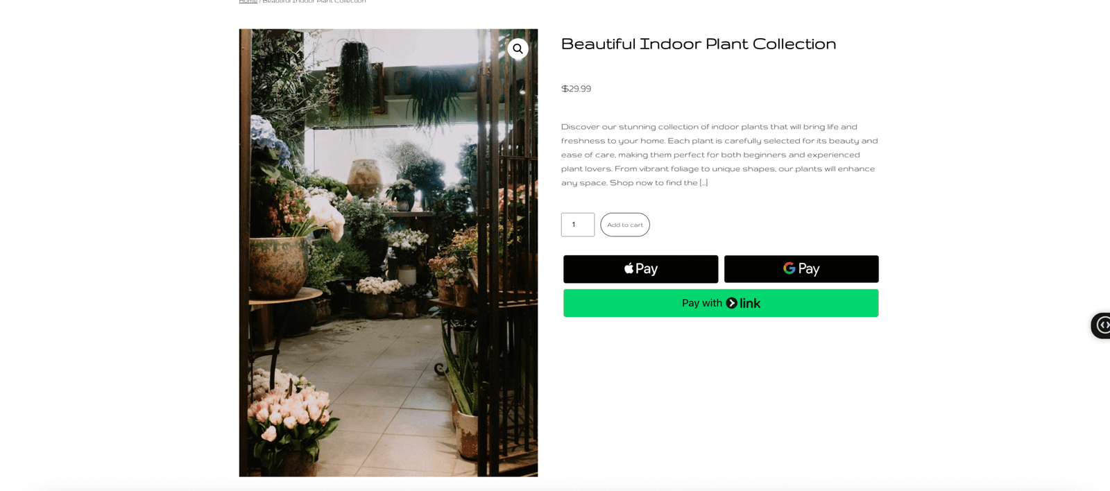 Greenery Delivered – Modern E-commerce (Demo)